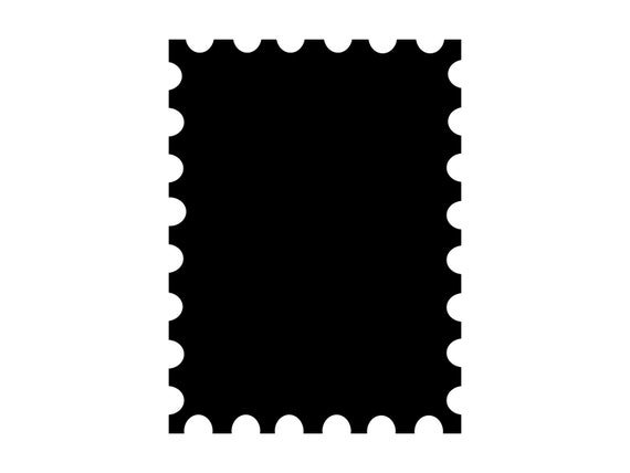 Трафарет почтовой марки