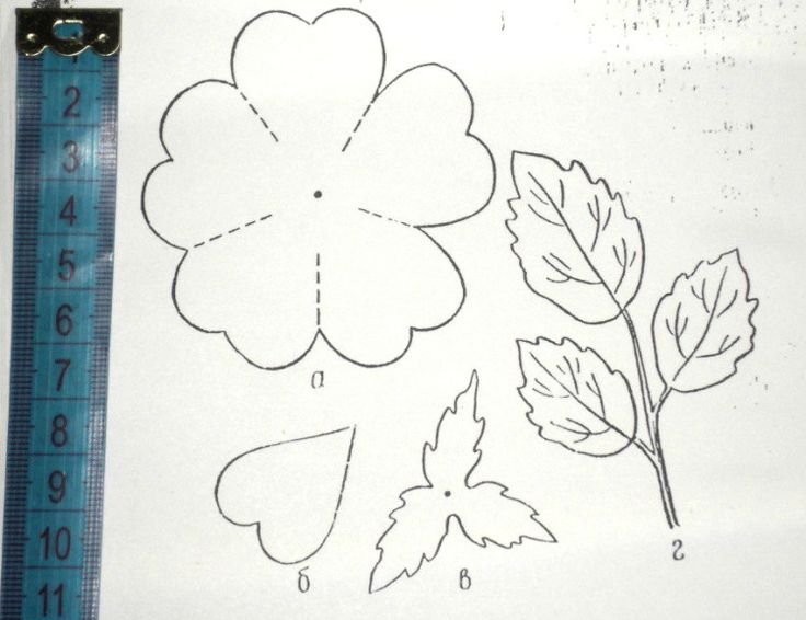 Трафареты для цветов из фоамирана