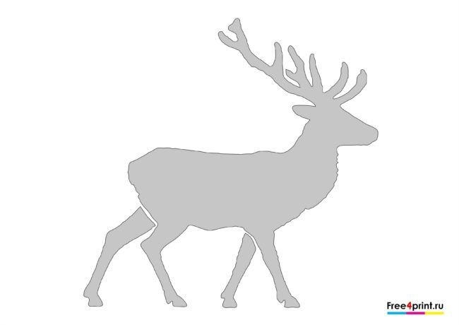 Трафарет "олени"