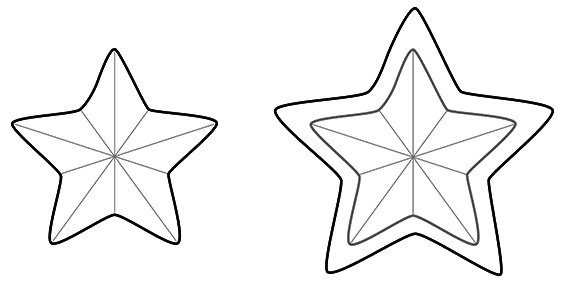 Трафарет для вырезания звезд