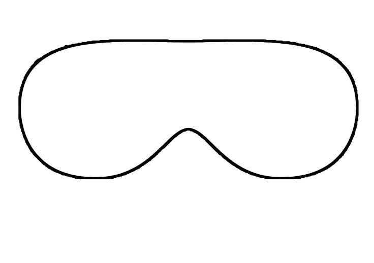 Шаблон маски для сна