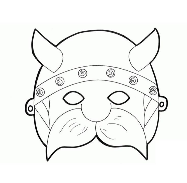 Раскраски маски для мальчиков