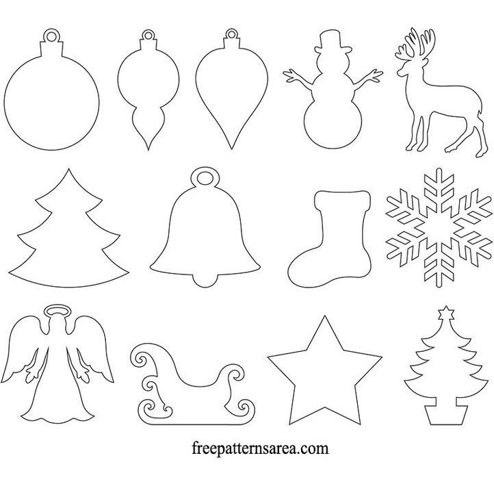 Макет новогодней игрушки