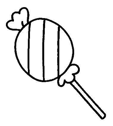 Леденец на палочке раскраска для детей