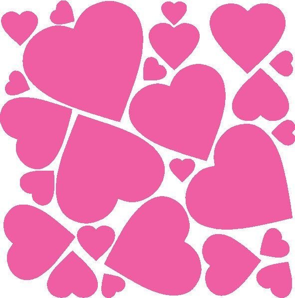 Сердечки разных размеров