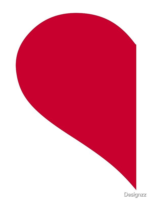 Половина сердечка