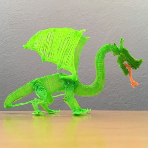 Трафарет для 3d ручки дракон