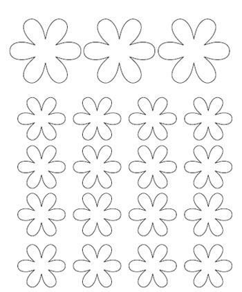 Мелкие цветочки для вырезания