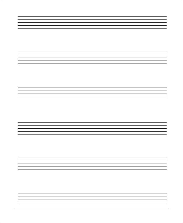 Нотный лист а4 печать