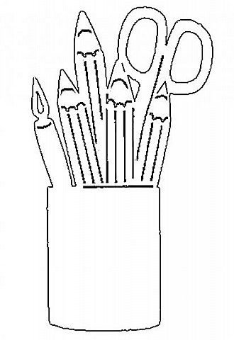 Вырезалки на школьную тему