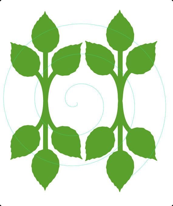 Зеленые цветы для вырезания