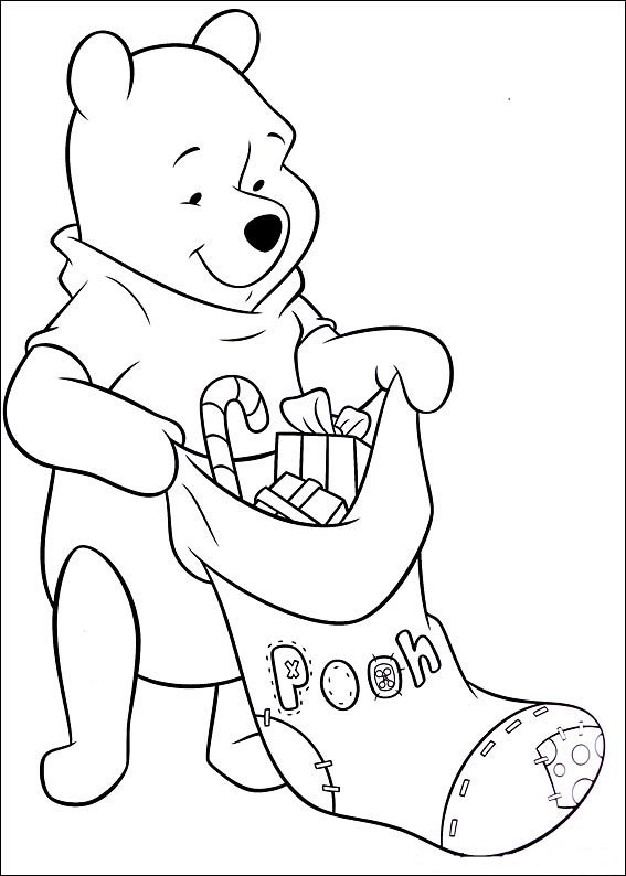 Винни пух раскраска для детей