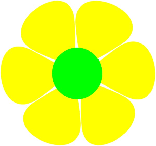 Трафареты цветов цветные