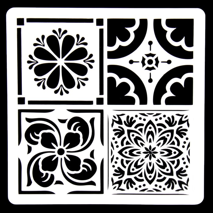 Трафареты для росписи плитки