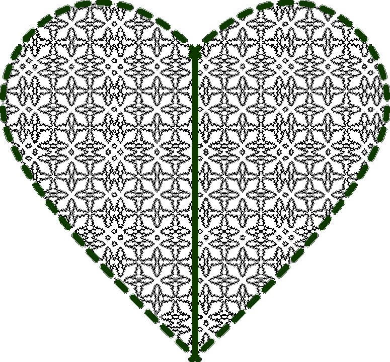 Сердце шаблон