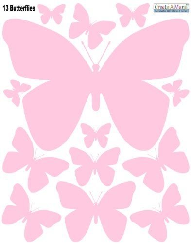 Трафареты бабочек для декора стены