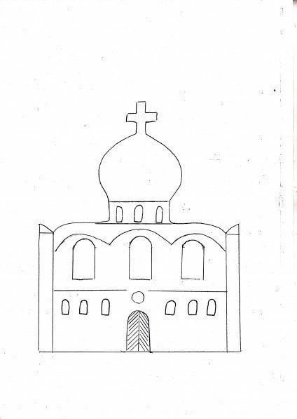 Храм рисунок