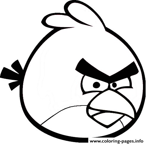 Angry Birds раскраска