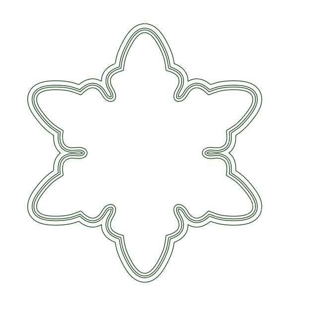 Формочка Снежинка для печенья
