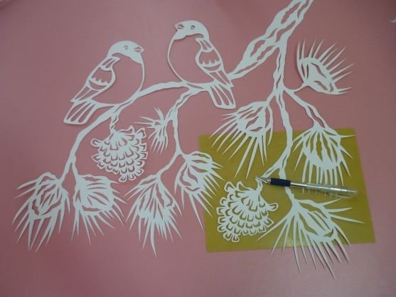 Вытынанка птицы