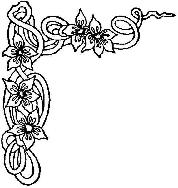 Узоры цветов для рисования