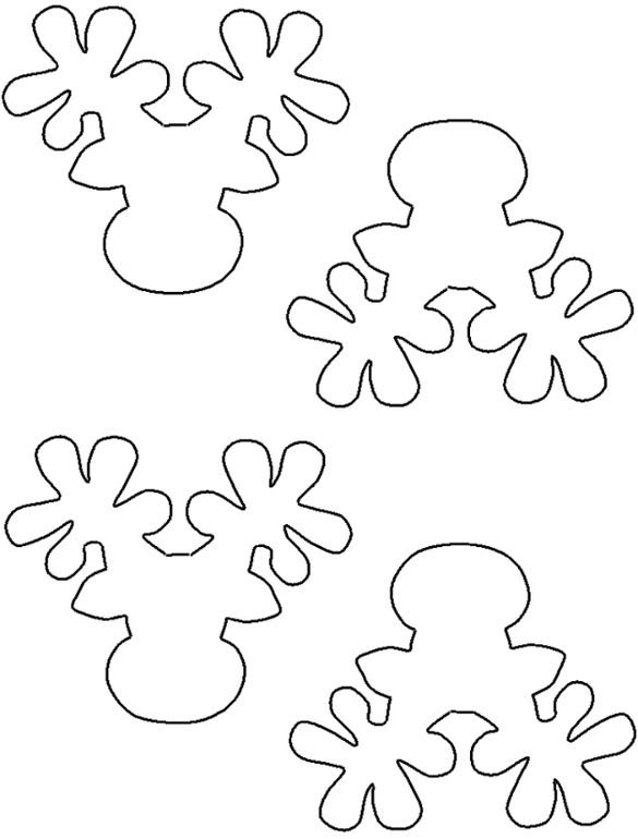 Шаблоны снежинок
