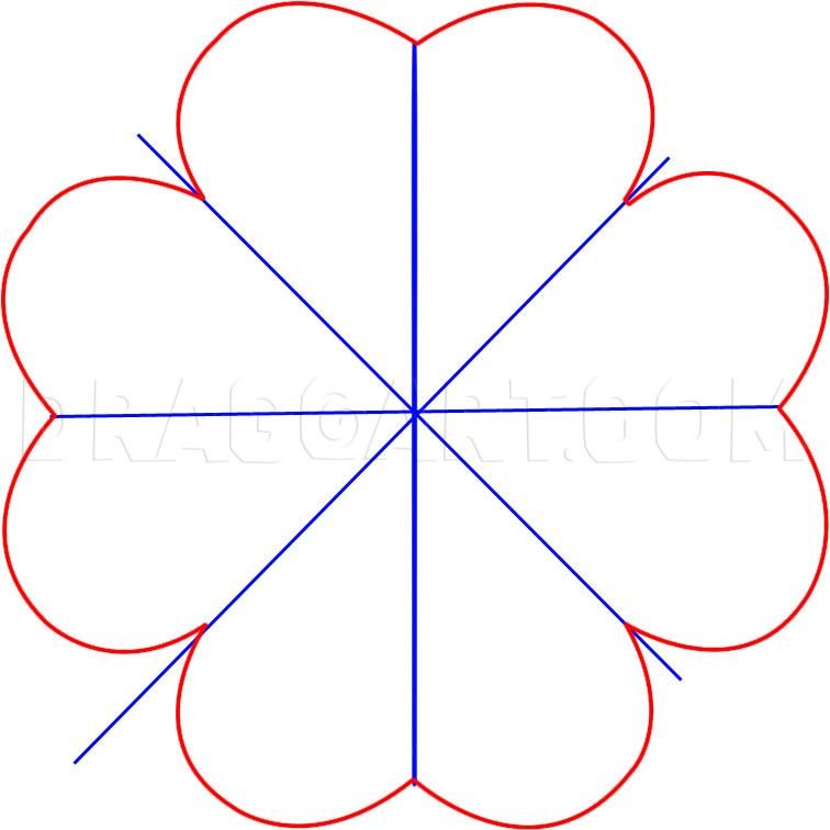 Клевер трафарет