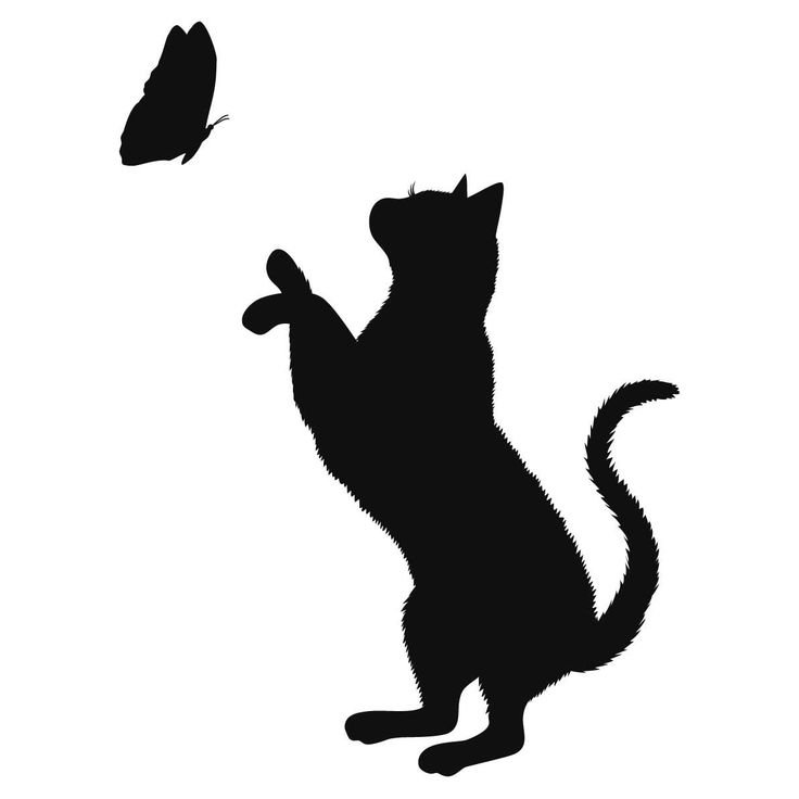 Трафарет кошки