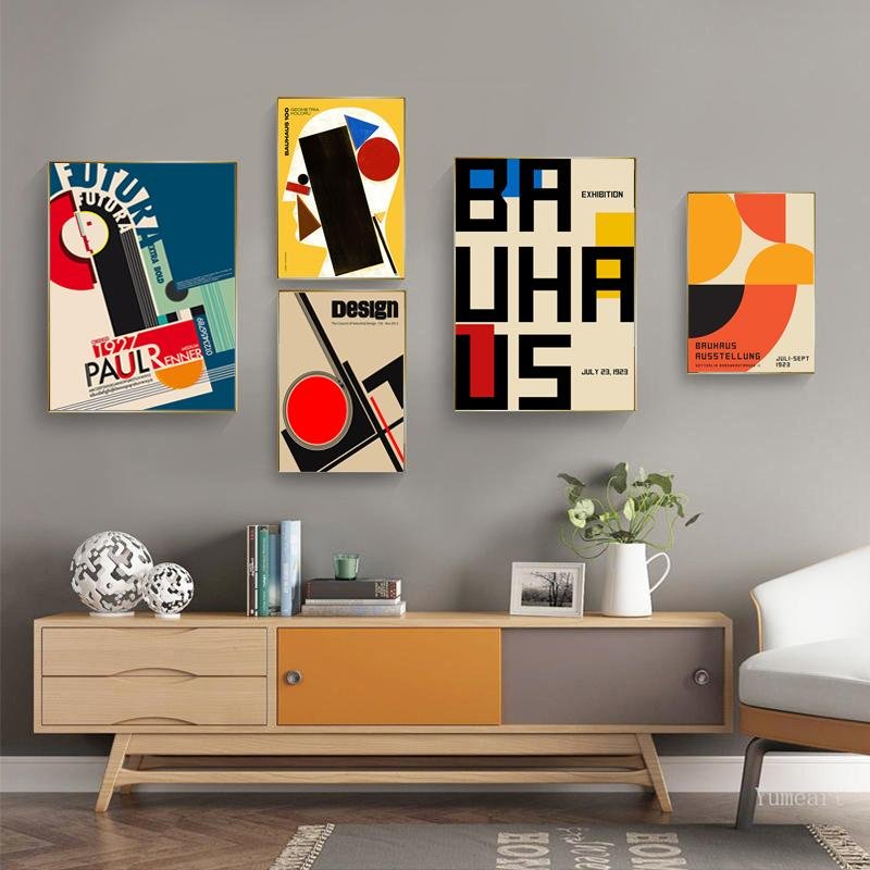 Плакаты Баухауз в интерьере