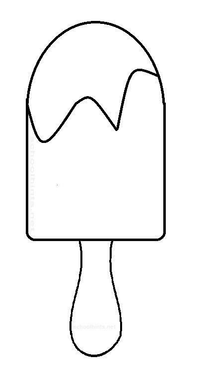 Эскимо раскраска для детей