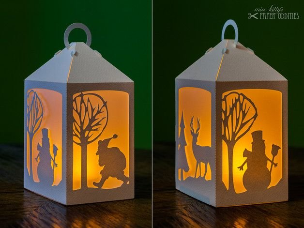 Фонарик из картона