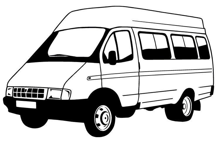 Раскраска Газель Некст автобус