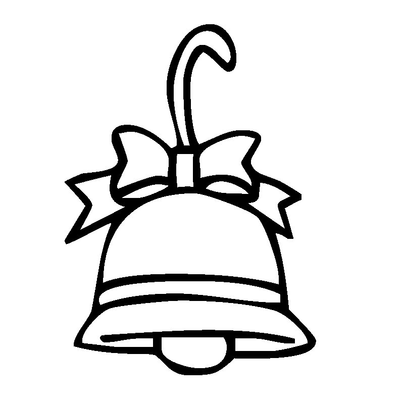 Рождественские колокольчики раскраска