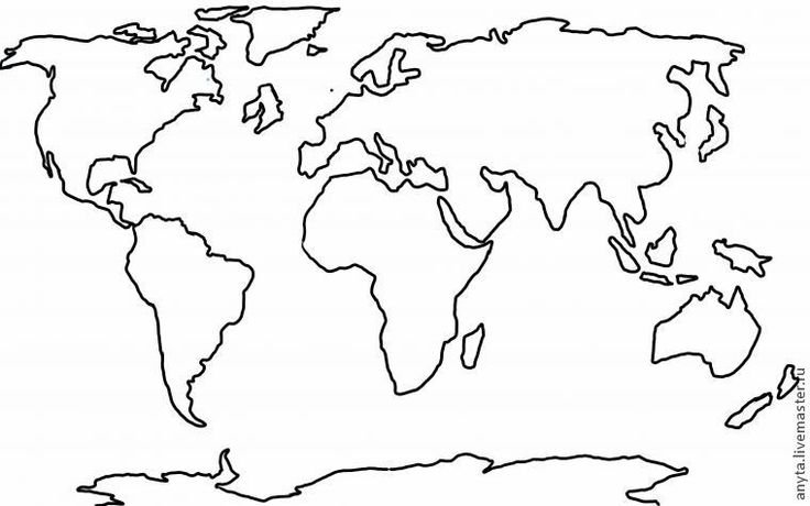 Очертания материков