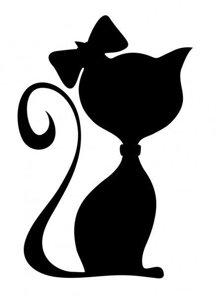 Силуэт кошки
