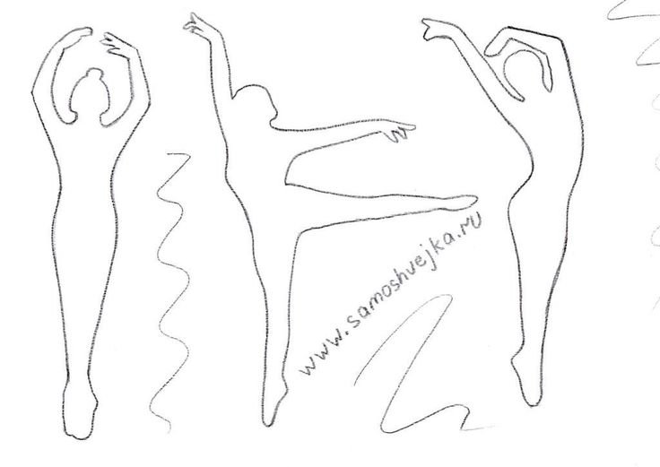 Балерины трафареты для вырезания