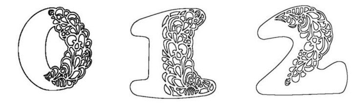 Ажурные цифры