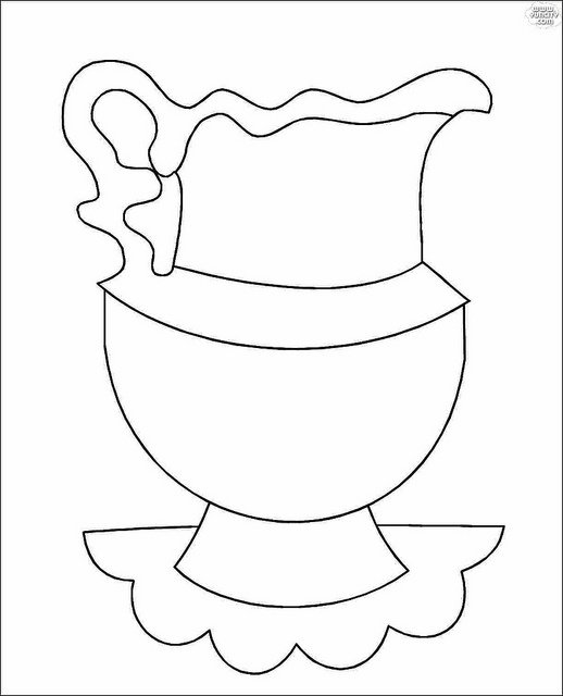 Трафареты посуды для детей