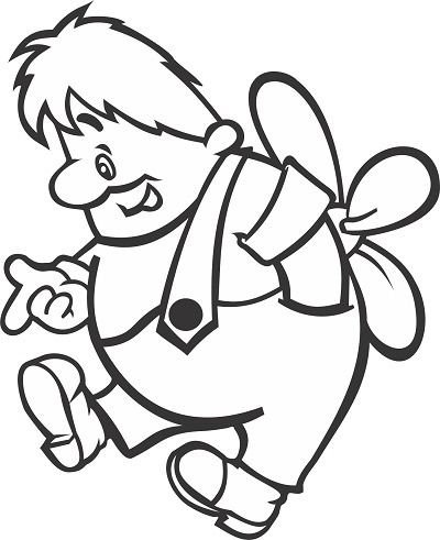 Карлсон раскраска для детей