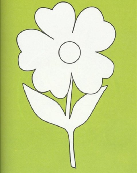 Трафареты цветов для рисования