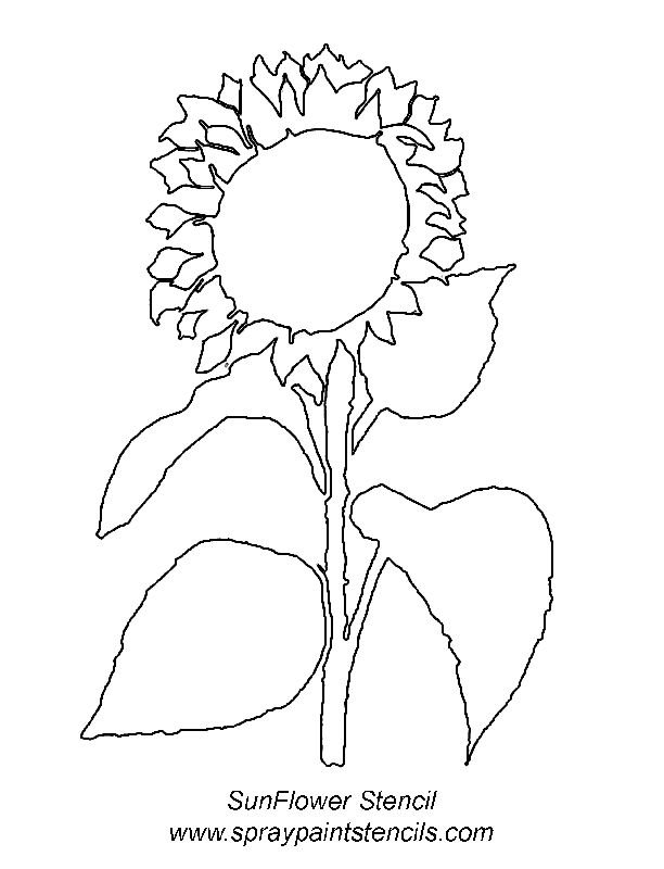 Трафареты подсолнухов