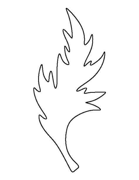 Трафарет листочки для цветов