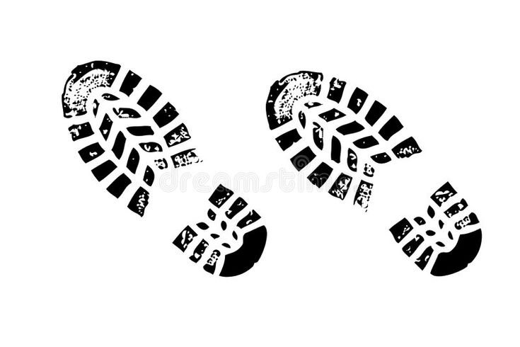 След ботинка