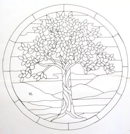 Эскизы для витража на стекле