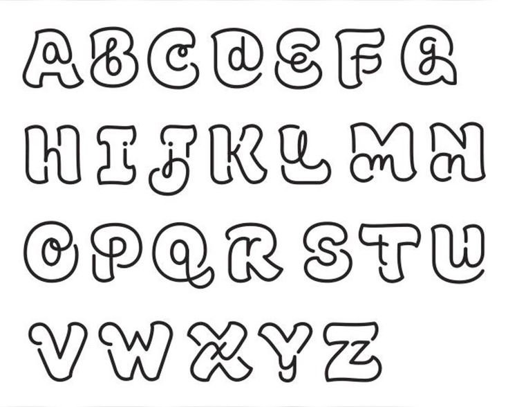 буквы типография