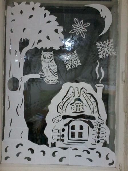 Новогодняя сказка на окне