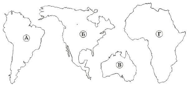 Очертания материков
