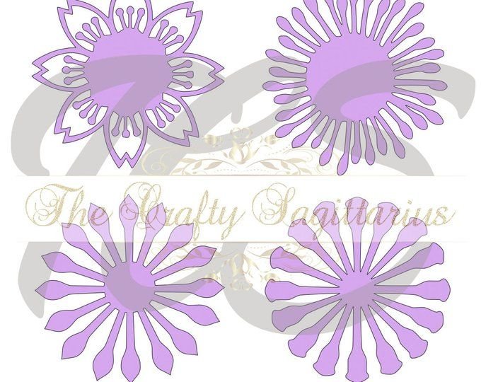 Серединки для цветов из бумаги