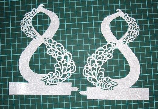 Трафарет ажурной восьмерки