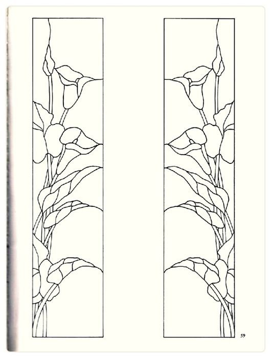 Эскизы для витража на стекле